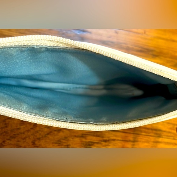 COACH Blue Suede Patchwork Wave Wristlet - Picture 7 of 7